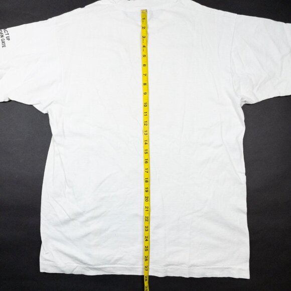 Clark Wants Dick Vintage T-Shirt Mens XL Act Up Golden Gate Graphic Tee 90s USA - Picture 8 of 14
